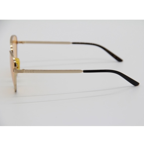 NEW GG0803S 004 GUCCI SUNGLASSES CAT EYE FRAME EYEWEAR GUCCI GG 0803S GOLD - Picture 6 of 12